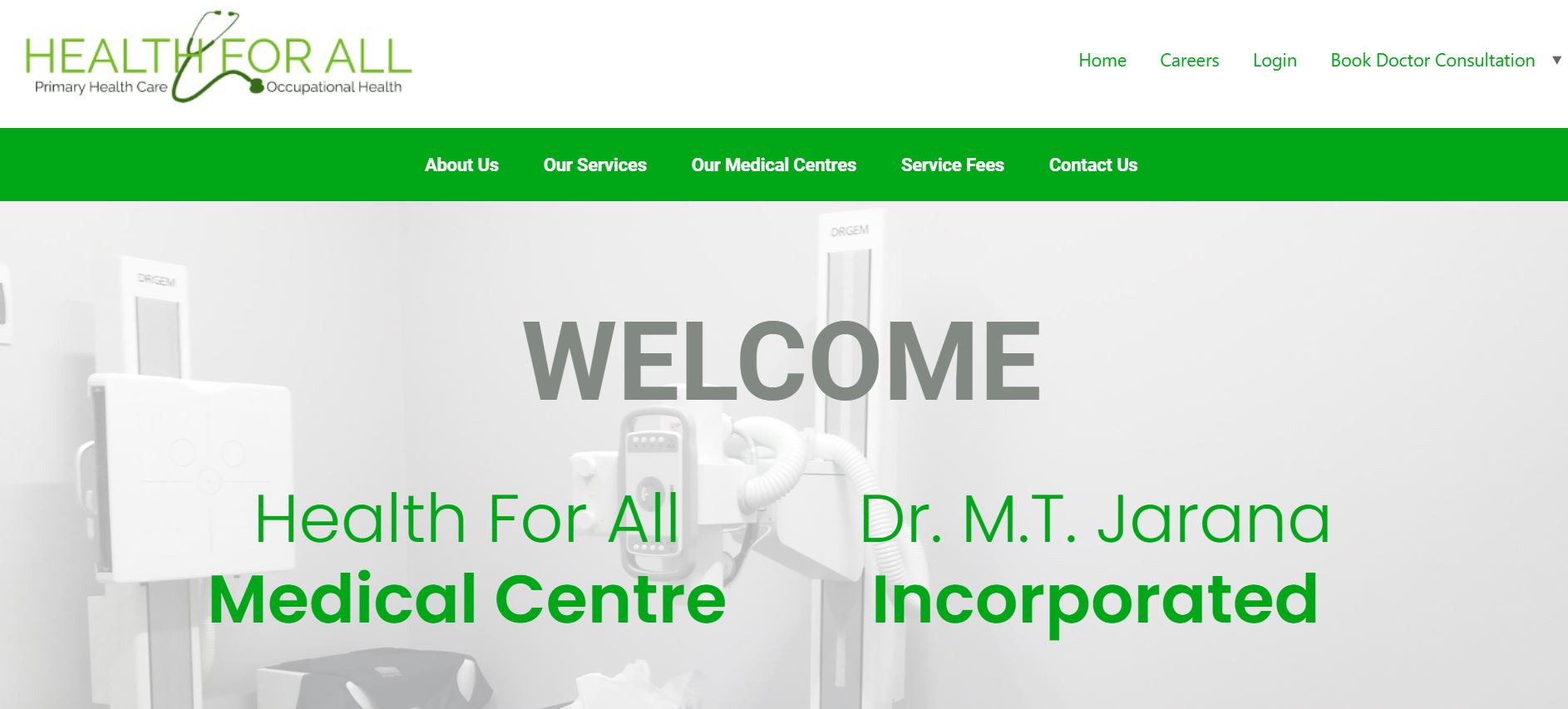 Health For All Medical Centre Website